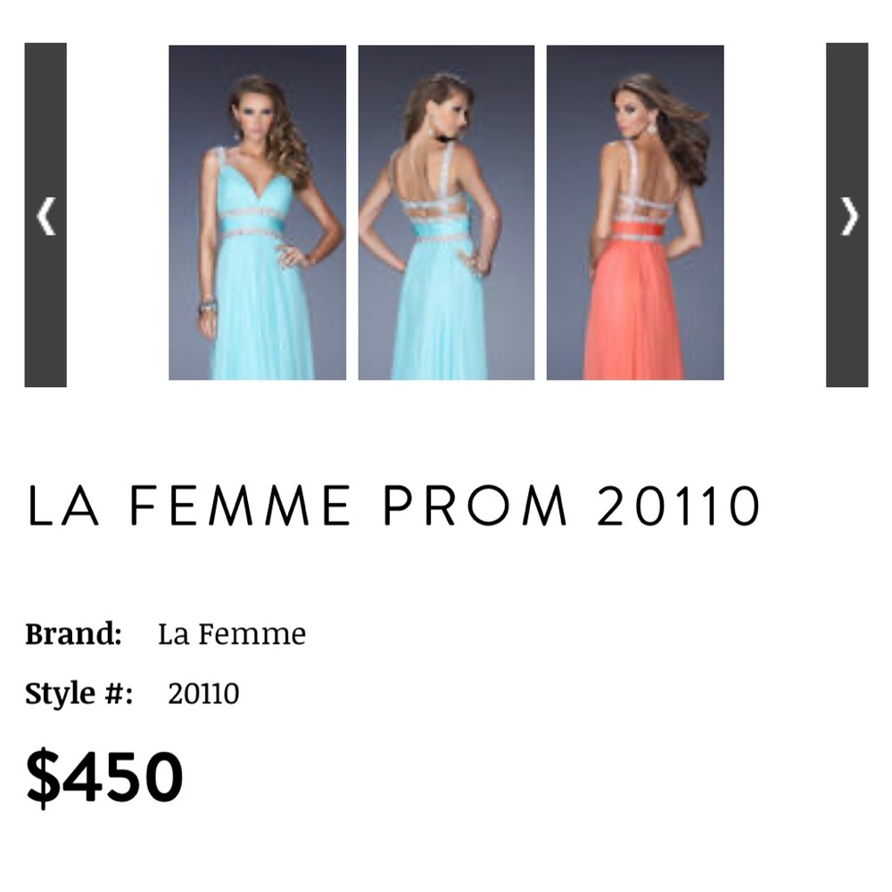 NWT Stunning Jeweled-Strap V-Neck Prom Long Dress by La Femme, Silk, Black Sz 4